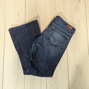 Adriano Goldschmied size 31x29 the Club cut dark wask low rise flare jeans